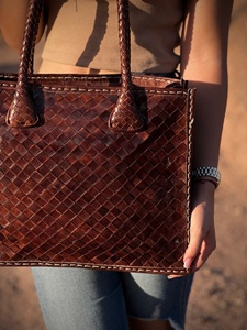 Premium Genuine Leather Fringe Handbag for Women – Vintage Boho Style Shoulder <b>Bag</b> with Tassels & <b>Studded</b> Detail - Product Image 4