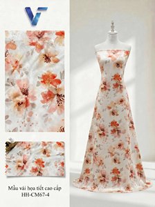 Tela de Chifón Jacquard Floral, 100% Poliéster, Ligera, Tejida y Transpirable, 150/160cm, Modelo 8936, para Vestidos de Mujer - Product Image 5