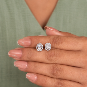 Pendientes de Diamantes Ovalados, Plata de Ley 925, Aretes de Moissanita, Joyería de Moda para Mujer, para Fiestas - Product Image 4