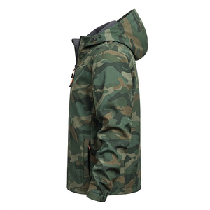 Veste à capuche Alpine avec fermeture éclair sur le devant, coupe personnalisée, coupe-vent pour homme, pour des excursions de montagne de luxe et des moments de détente - Product Image 2