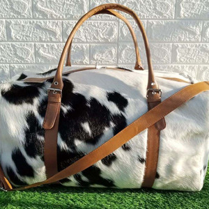 Sacs de voyage en cuir de vachette en gros, fournisseur OEM personnalisé, sacs de voyage en cuir de vachette de haute qualité et premium à vendre - Product Image 5