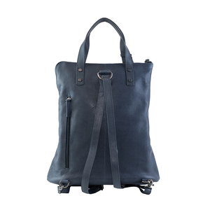 Sac fourre-tout de luxe en cuir grainé véritable, convertible en sac à dos 2-en-1, sac à main multifonctionnel pour femme, logo personnalisé, style vintage, à porter à l'épaule - Product Image 2