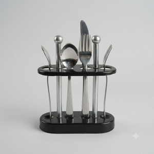 Support de Rangement Multifonctionnel Moderne en Acier Inoxydable Léger et Durable pour Couverts Haut de Gamme (Cuillères, Fourchettes, Couteaux) – Idéal pour le Bureau - Product Image 1