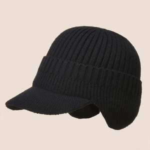 Chapeau d'hiver en acrylique jacquard décontracté avec strass et logo pour adultes unisexes - Product Image 1