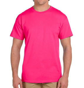 เสื้อยืดผู้ชายสีพื้นทันสมัย ระบายอากาศได้ดี เหมาะสำหรับใส่เป็นทางการ ผลิตจากโพลีเอสเตอร์/คอตตอน ราคาถูก ขั้นต่ำในการสั่งซื้อน้อย - Product Image 1