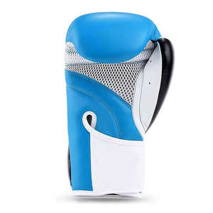 Manufacture High Quality Custom Made OEM Design White Boxing <b>Gloves</b> Lace <b>Up</b> Genuine Leather Sparring <b>Gloves</b> Professional - Product Image 4