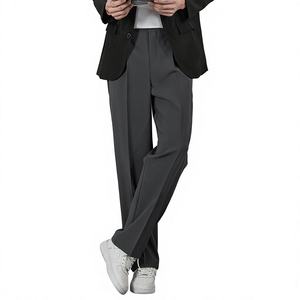 Premium <b>Men's</b> Slim Fit Suit Pants <b>Men's</b> Summer Casual Suit Pants High End Flowing Fit Straight Leg Polyester <b>White</b> <b>Trousers</b>-<b>Men</b> - Product Image 5