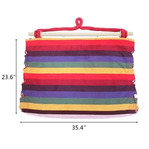 Sedia Sospesa in Tela di Cotone con Cuscini Arcobaleno - Product Image 2