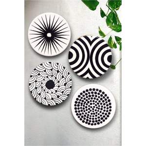 Sous-verres personnalisés imprimés en gros - Dessous de tasse ronds antidérapants écologiques résistants à la chaleur, cadeau de déménagement tendance monochrome - Product Image 1