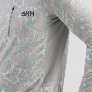 Sudadera de Pesca para Hombre SHH con Protección Solar UPF50+, Manga Larga, Secado Rápido, Ligera, para Actividades al Aire Libre, con Estampado Topográfico - Product Image 3
