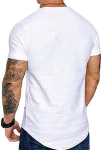 เสื้อยืดออกกำลังกายผู้ชายขายดี ผลิตในปากีสถาน ดีไซน์ทันสมัย ทรงโอเวอร์ไซส์ ผลิตจากโพลีเอสเตอร์ 100% เป็นมิตรต่อสิ่งแวดล้อม ผ้าอ๊อกซ์ฟอร์ด สปอร์ต - Product Image 4