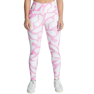 Leggings unis en polyester et élasthanne de qualité supérieure, couleur personnalisée, nouvelle collection pour femmes. - Product Image 2