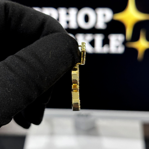 จี้สร้อยคอแบบกำหนดเอง HIPHOP SPARKLE HeiHei Crown Name Pendant เงินแท้ 925 ประดับเพชร VVS Moissanite สไตล์ฮิปฮอป ฝังเพชรแบบไมโครเพฟ - Product Image 2