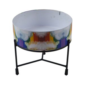 Maceta Decorativa de Metal con Soporte, Tema LGBTQ, Decoración para el Hogar, Mesa, Oficina y Sala de Estar, Florero de Metal con Diseño de Arcoíris - Product Image 6