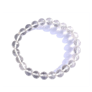 High quality Crystal Quartz Gemstone Faceted Bead Bracelet Fashion Charm Jewelry for Men Women for Energy Meditation - Product Image 5