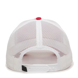 Casquette Trucker Rouge et Blanche Personnalisée avec Dos en Maille, Chapeau Snapback Respirant pour l'Été, Casquette de Baseball Ajustable, Couvre-chef Décontracté d'Extérieur, OEM - Product Image 3