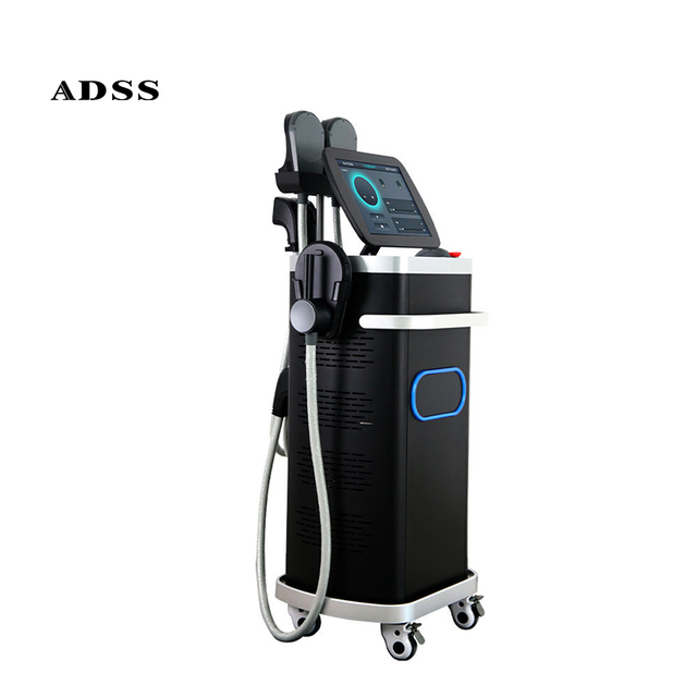 ADSS New 4 Handles RF Burn Fat EMS Shaping Sculpting Body Slimming Machine for Muscle Building