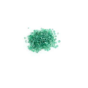 Esmeraldas naturales de Zambia con corte de diamante, redondas de 1.5 mm, piedras preciosas facetadas sueltas para la fabricación de joyas, listas para usar. - Product Image 1