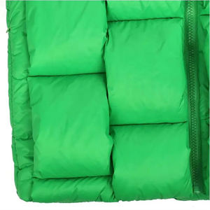 Veste matelassée unisexe de qualité supérieure, couleur unie, col montant, fermeture éclair, coupe-vent, hiver, décontractée, respirante, 100% polyester - Product Image 4