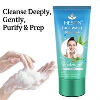 Detergente Viso Professionale all'Aloe Vera, Pulizia Profonda dei Pori, Idratante, Lenitivo e Rinfrescante per Pelle Sensibile 150ml