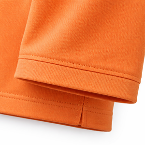 Polo de Algodón Piqué de Alta Calidad, Color Naranja, Corte Clásico, Personalización de Marca, Fabricante OEM ODM - Product Image 5