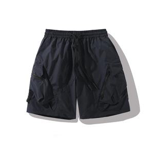 Man Bermuda Summer <b>Elastic</b> Waist Quick Dry Midi Oversized Cargo Shorts Men Casual Streetwear Overall Workout Short Pants - Product Image 5