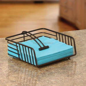 Handcrafts Hotel Napkin Holder Black Coated High Quality Metal <b>Wire</b> Custom Design Tissue Holder Napkin Stand Halloween Decor - Product Image 6