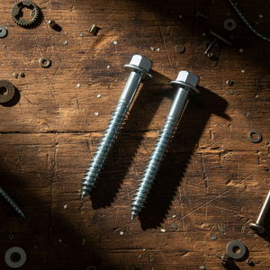 Tornillo de Alta Resistencia Clase 4, Métrico/Pulgadas, Acero al Carbono, Cabeza Hexagonal Externa, Rosca para Madera, HRC22-32, Zincado, Modelo PDC 4 - Product Image 1