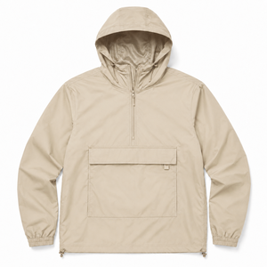 <b>Mens</b> Winter Relaxed Fit Lightweight Polyester Anorak <b>Jacket</b> Hooded <b>Half</b>-<b>Zip</b> Pullover Windbreaker ODM Shell Outdoor Casual - Product Image 1