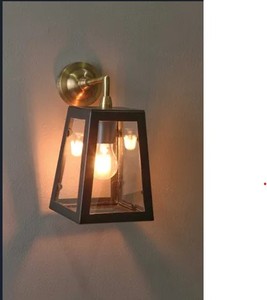 Modern the METAL WAVE Iron Geometric Wall <b>Lamp</b>-Durable Easy to Install & Maintain for Semi Outdoor & Bedside Lighting - Product Image 5
