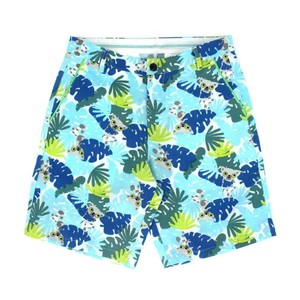 Short tendance en toile avec impression graphique de marque personnalisée Pantalon d'été Vêtements de plage OEM ODM Service Vente en gros Fournisseur du Bangladesh Décontracté - Product Image 1