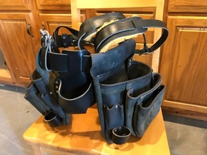Custom 2026 Luxury Vintage Leather <b>Tool</b> <b>Belt</b> With Multiple Pockets And Adjustable Straps For Electricians - Product Image 5