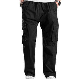 Pantalons cargo personnalisés pour hommes, vente en gros, pantalons de travail décontractés multi-poches, taille élastique, fabricant OEM ODM, marque privée pour hommes - Product Image 4
