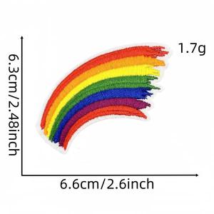 Patch brodé personnalisé en gros avec support thermocollant pour vêtements, badge logo personnalisé, accessoires vestimentaires de qualité supérieure - Product Image 5