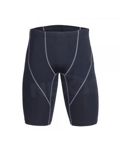 Shorts de compression pour hommes à taille mi-haute, respirants, imprimés, pour la gym, vente en gros, noir, service OEM - Product Image 6