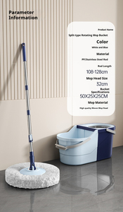 <span class=keywords><strong>360</strong></span> quay sợi nhỏ lau cho giặt khô hoạt động dễ dàng với thép xoắn xử lý và có thể tháo rời xô cho hộ gia đình sử dụng - Product Image 5