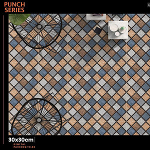 Baldosas de Cerámica Resistentes para Exteriores, Acabado Mate, 300x300mm, 30x30cm, 12x12 Pulgadas, para Estacionamiento y Entrada de Vehículos - Product Image 1