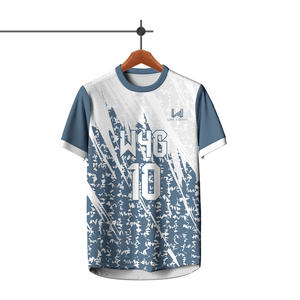 Breathable Spandex Polyester Sports Jersey 100% Polyester Soccer Jersey Custom Sublimated Breathable Mesh Quick Dry Short Sleeve - Product Image 4