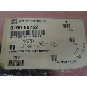 AMAT 0190-90762, CBL Assy, 33 C.J 2/33A, P1 - อุปกรณ์และชิ้นส่วนเซมิคอนดักเตอร์ระดับโลกที่เชื่อถือได้ - Product Image 1