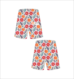 Pantalones Cortos de Baloncesto Personalizados con Diseño Floral Multicolor, Ligeros, Transpirables, de Malla, para Entrenamiento Deportivo y Ropa Urbana - Product Image 1