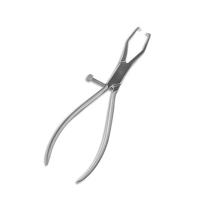 Pince manuelle de retrait de couronnes dentaires METAL MED CORPORATION en acier inoxydable allemand avec embout en caoutchouc pour orthodontie et chirurgie générale – Vente en gros - Product Image 4