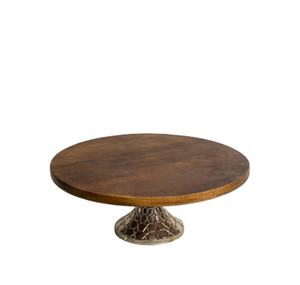 Support à gâteau en bois de manguier de luxe fait main pour la Saint-Valentin, Noël, Halloween, Nouvel An, Pâques et Ramadan - Directement de l'usine - Product Image 1