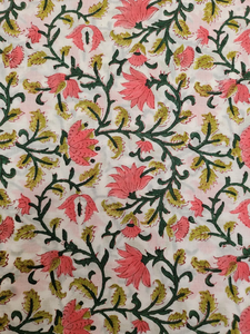 Tela de Algodón Tejida a Mano con Estampado Mugal Butta, Transpirable, Ecológica, Ligera y Ancha para Textiles del Hogar y Prendas Femeninas - Product Image 3