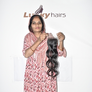 ผมแท้แบบอินเดีย Remy สำหรับต่อผม HD 4x4 Body Wave Closure สีดำธรรมชาติ ฐานลูกไม้โปร่งใส  แสกได้อิสระ  นุ่มสลวย  รูปแบบ S  จัดเรียงเกล็ดผม - Product Image 2