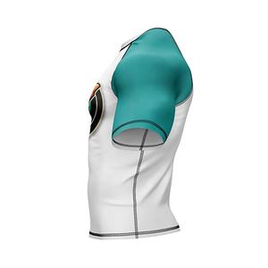 Venta al por mayor logotipo personalizado hombres de manga corta upf50 + compresión gimnasio fitness camisas MMA rash guard - Product Image 4