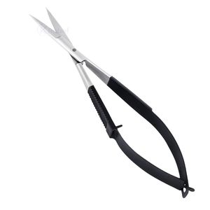 Tijeras Profesionales de Precisión para Cejas, de Acero Inoxidable, Resistentes al Óxido, con Mango de Resorte y Punta Fina Plateada y Dorada - Product Image 4