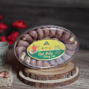 Noix de cajou grillées non décortiquées de qualité supérieure d'origine vietnamienne W180 dans une boîte cadeau ovale de 163 g - Certifié ISO Noix de cajou séchées Fabricant direct - Product Image 2