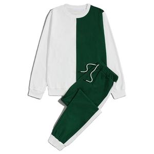 Survêtement décontracté d'hiver pour homme en molleton de coton à col rond, qualité supérieure, effet délavé - Product Image 1