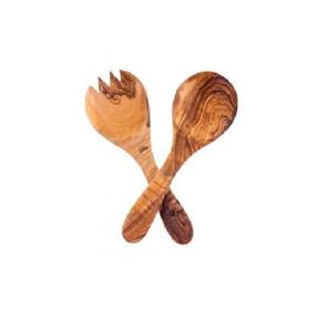 Ensemble de service élégant en bois pour salade, fait main, pour ustensiles de cuisine, vaisselle, couverts, au meilleur prix abordable - Product Image 4