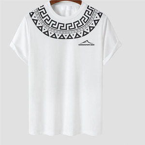Camisetas de Manga Corta para Hombre, 100% Algodón, Tejido de Punto, Cuello Redondo, Estilo Casual, Transpirables, de Secado Rápido, Personalizables para Venta al Por Mayor - Product Image 1